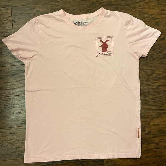 Dutch Bros Tops - Dutch Bros Soft Pink T-shirt Size Large